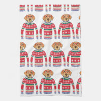 Funny Ugly Christmas Sweater, Dog Wearing Glasses
