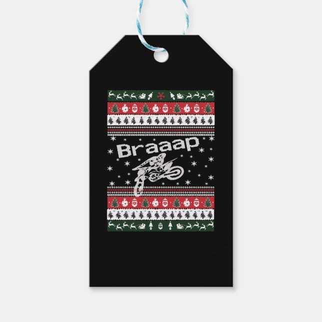 Funny Ugly Christmas Sweater  Gift Tags (Front)