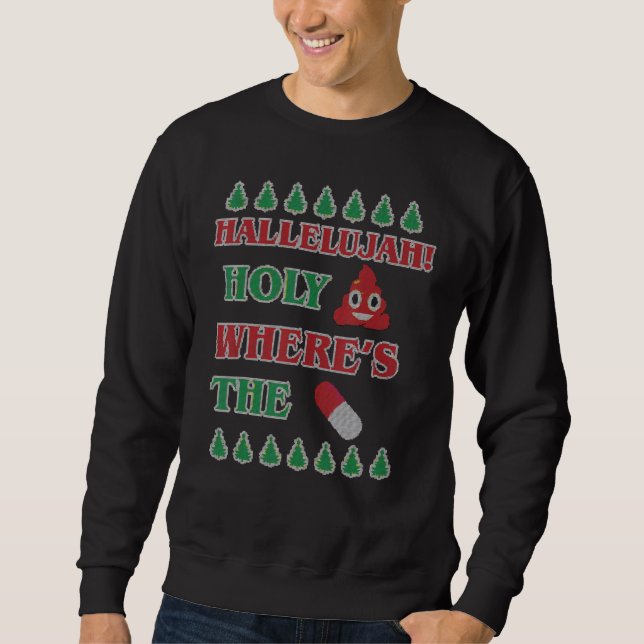 Funny Ugly Christmas Sweater Knitted Design For Co (Front)