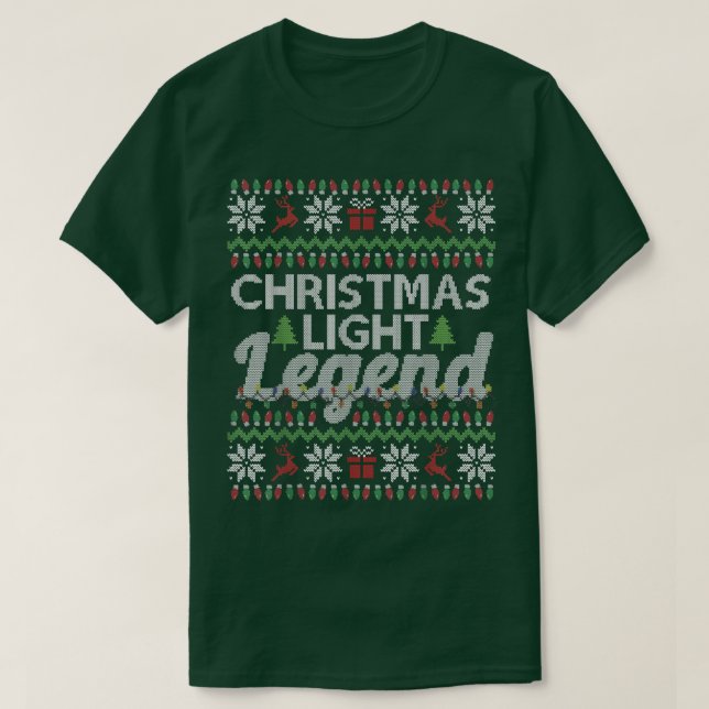Funny Ugly Christmas Sweater Light Legend  (Design Front)