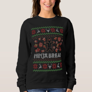 Funny Ugly Christmas Sweater Ninja Bread Gingerbre