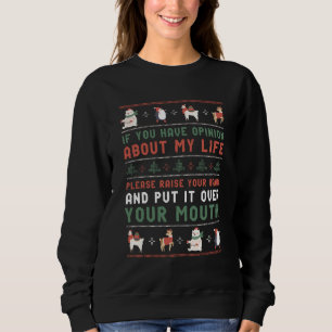 Funny Ugly Christmas Sweater Sassy Sarcastic Quote