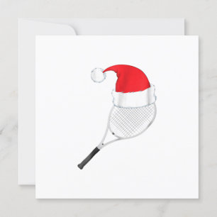 funny ugly christmas sweater tennis  santa invitation