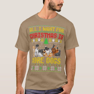 Funny Ugly Christmas Sweater With Dogs Lover Xmas