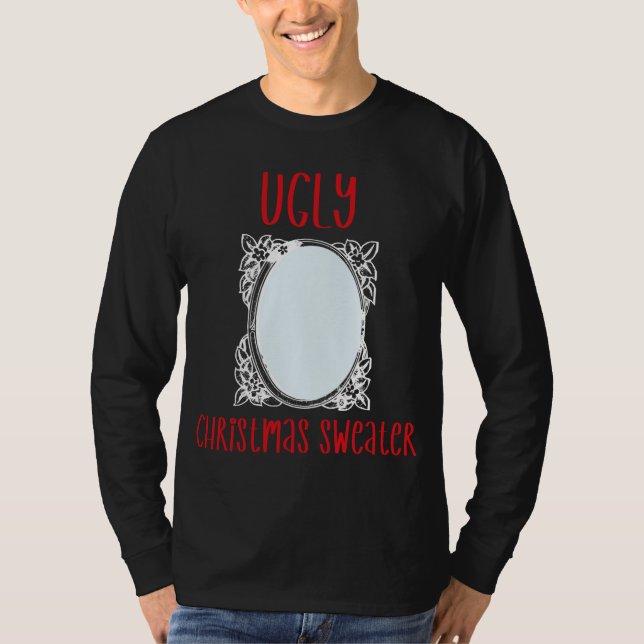Funny Ugly Christmas Sweater With Mirror Men Women (Front)