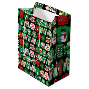 Funny Ugly Christmas Sweaters Medium Gift Bag