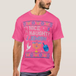 Funny Ugly Hanukkah Sweater Chanukah Jew Nice Naug<br><div class="desc">Funny Ugly Hanukkah Sweater Chanukah Jew Nice Naughty Jewish  .</div>