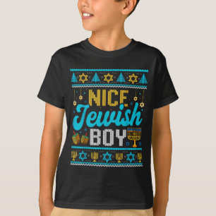 Funny Ugly Hanukkah Sweater Nice Jewish Boy Matchi