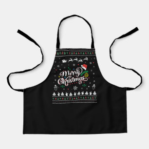 Funny Ugly Merry Christmas Apron