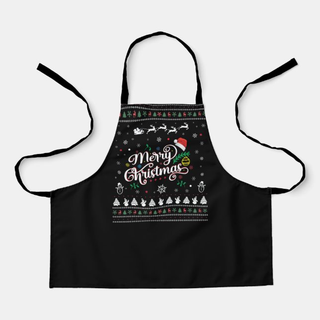 Funny Ugly  Merry Christmas Apron (Front)