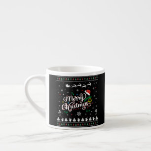 Funny Ugly  Merry Christmas Espresso Cup