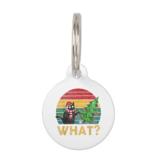 Funny Ugly Sweater Christmas Shirt Naughty Cat San Pet Tag