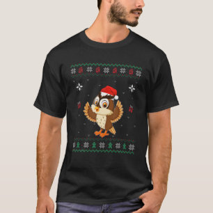 Funny Ugly Xmas Sweater Style Matching Owl Christm