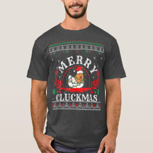 Funny Uglys Chicken Christmas Sweater Merry Cluckm