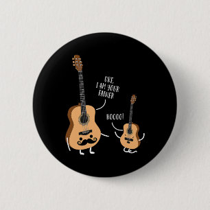 Funny Uke I Am Your Father T Shirt Ukulele Guitar 6 Cm Round Badge