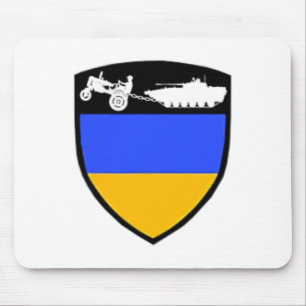 Funny Ukraine Farmer Tractor Towing Tank Meme  Mouse Pad