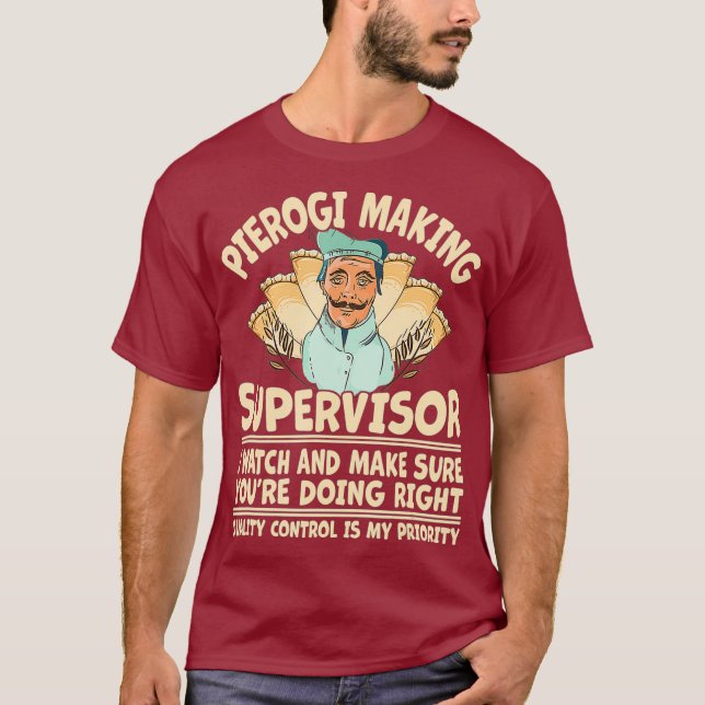 Funny Ukrainian Polish Slavic  Pierogi Making T-Shirt (Front)