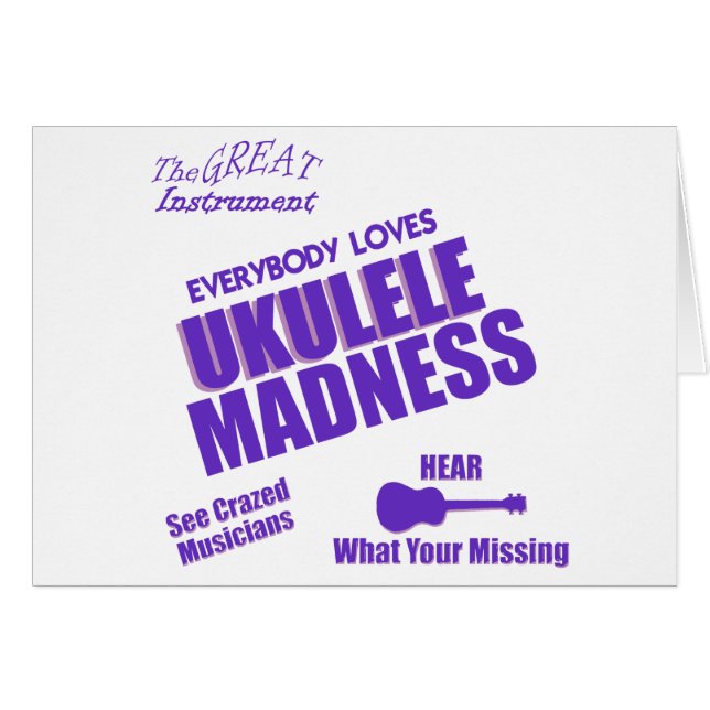 Funny Ukulele (Front Horizontal)