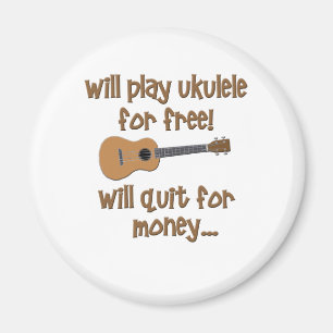 Funny Ukulele Magnet