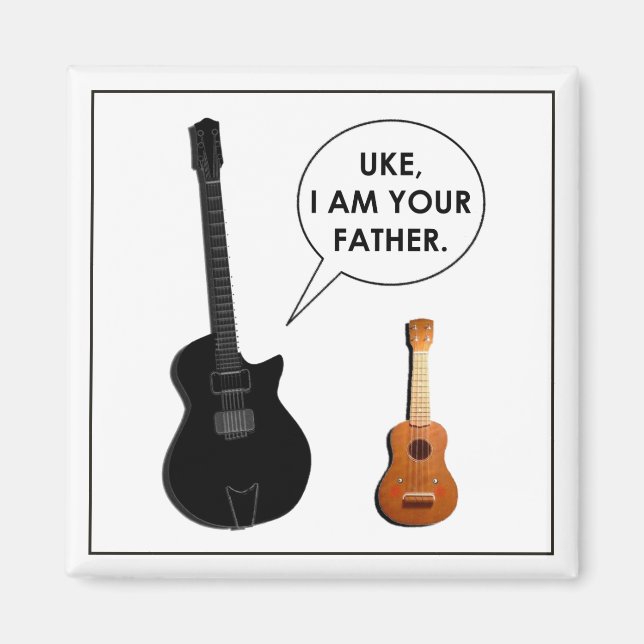 Funny Ukulele Magnet (Front)