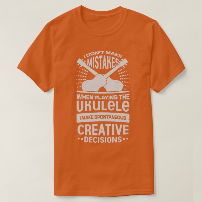 Funny Ukulele Player Gift  T-Shirt (Design Front)
