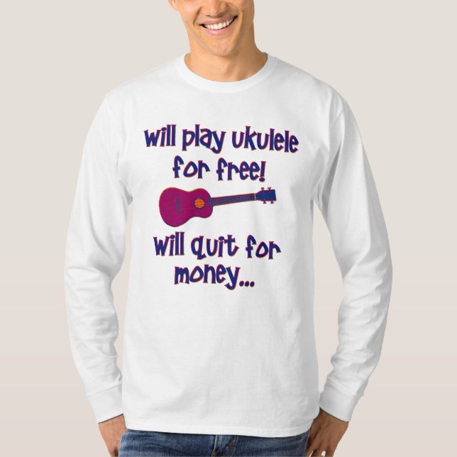 Funny Ukulele T-Shirt (Front)