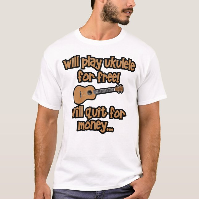 Funny Ukulele T-Shirt (Front)