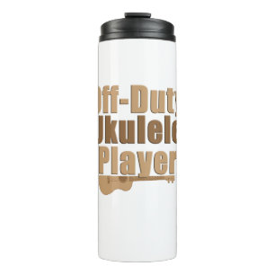 funny ukulele thermal tumbler