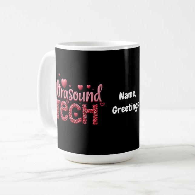 Funny Ultrasound Tech Valentine's Day Ideas  Coffee Mug (Front Left)