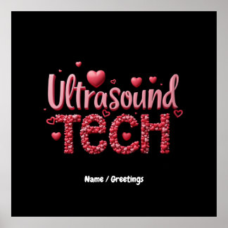 Funny Ultrasound Tech Valentine's Day Ideas  Poster