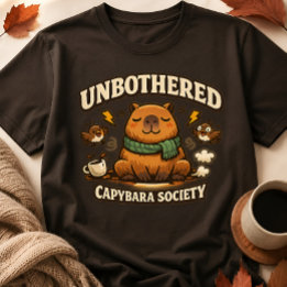 Funny Unbothered Capybara Society T-Shirt