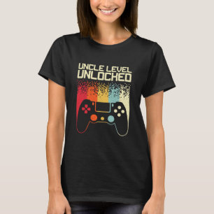 Funny Uncle Art For Men Dad Gaming Promoted Uncle  T-Shirt