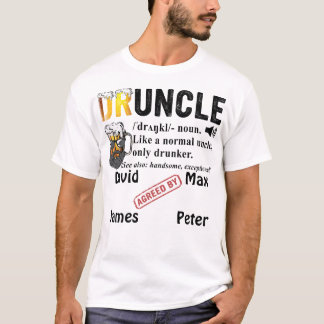 Funny Uncle Definition Levelled Up To Funcle Guncl T-Shirt