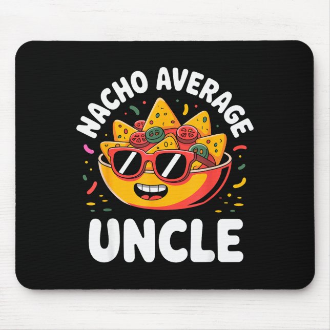 Funny Uncle Design For Uncle Men First Time Uncle  Mouse Pad (Front)