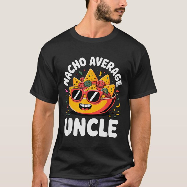 Funny Uncle Design For Uncle Men First Time Uncle  T-Shirt (Front)