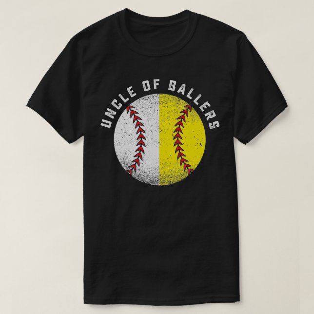 Funny Uncle Gift From Nephew Niece Baseball Softba T-Shirt (Design Front)