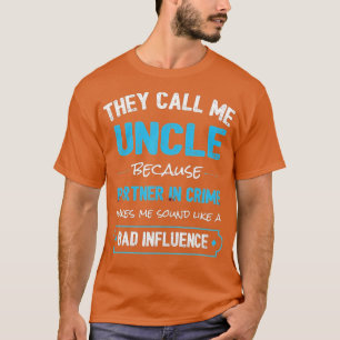 Funny Uncle Gift  Uncle Partner In Crime  T-Shirt