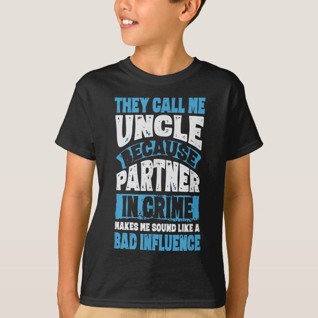 Funny Uncle Gifts From Niece and Nephew T-Shirt (Front)