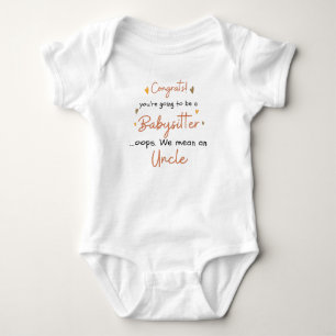 Funny Uncle Pregnancy Reveal And Baby Announcement Bodysuit