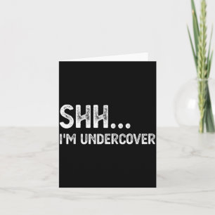 Funny Undercover Cop Easy Costume Lice Card