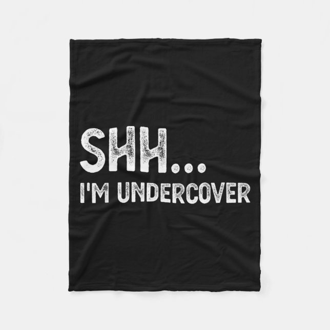 Funny Undercover Cop Easy Costume Lice  Fleece Blanket (Front)