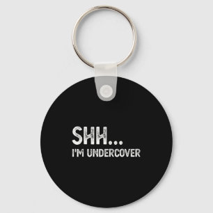 Funny Undercover Cop Easy Costume Lice Key Ring