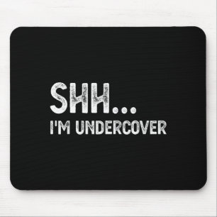 Funny Undercover Cop Easy Costume Lice Mouse Pad