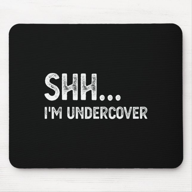 Funny Undercover Cop Easy Costume Lice  Mouse Pad (Front)