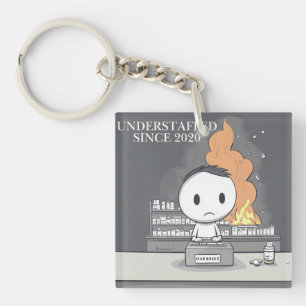Funny Understaffed Since 2020 Pharmacy Tech Key Ring