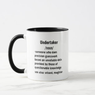 funny Undertaker Definition gifts for men women Mug
