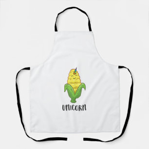 Funny Uni Corn Unicorn Corn Lovers Corn Farmer Tan Apron