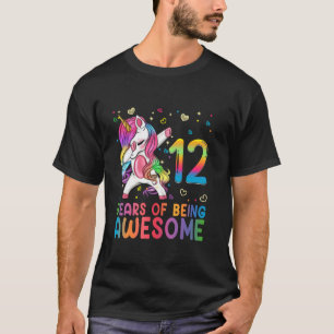 Funny Unicorn 12th Birthday Gift Girls Teens Kid 1 T-Shirt