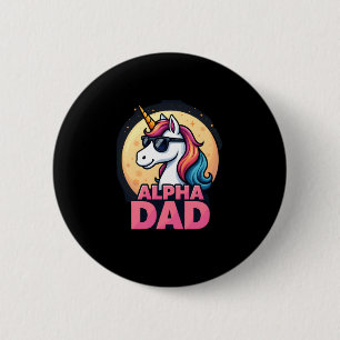 Funny Unicorn Dad Laufey Men Father's Day Christma 6 Cm Round Badge