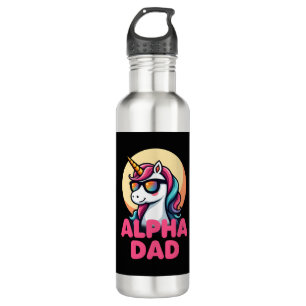 Funny Unicorn Dad Laufey Men Father's Day Christma 710 Ml Water Bottle
